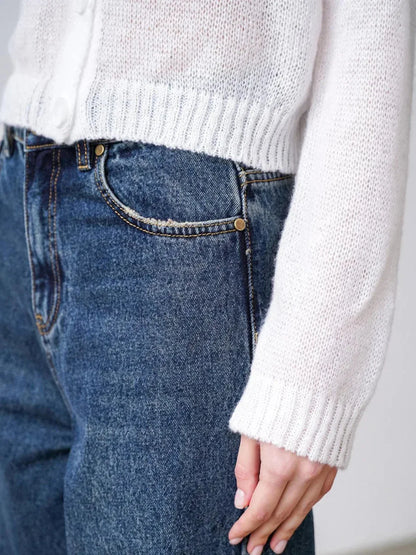 Hollow Knit See Through Cardigan