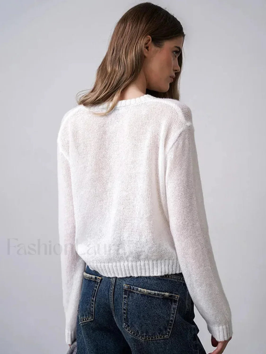 Hollow Knit See Through Cardigan