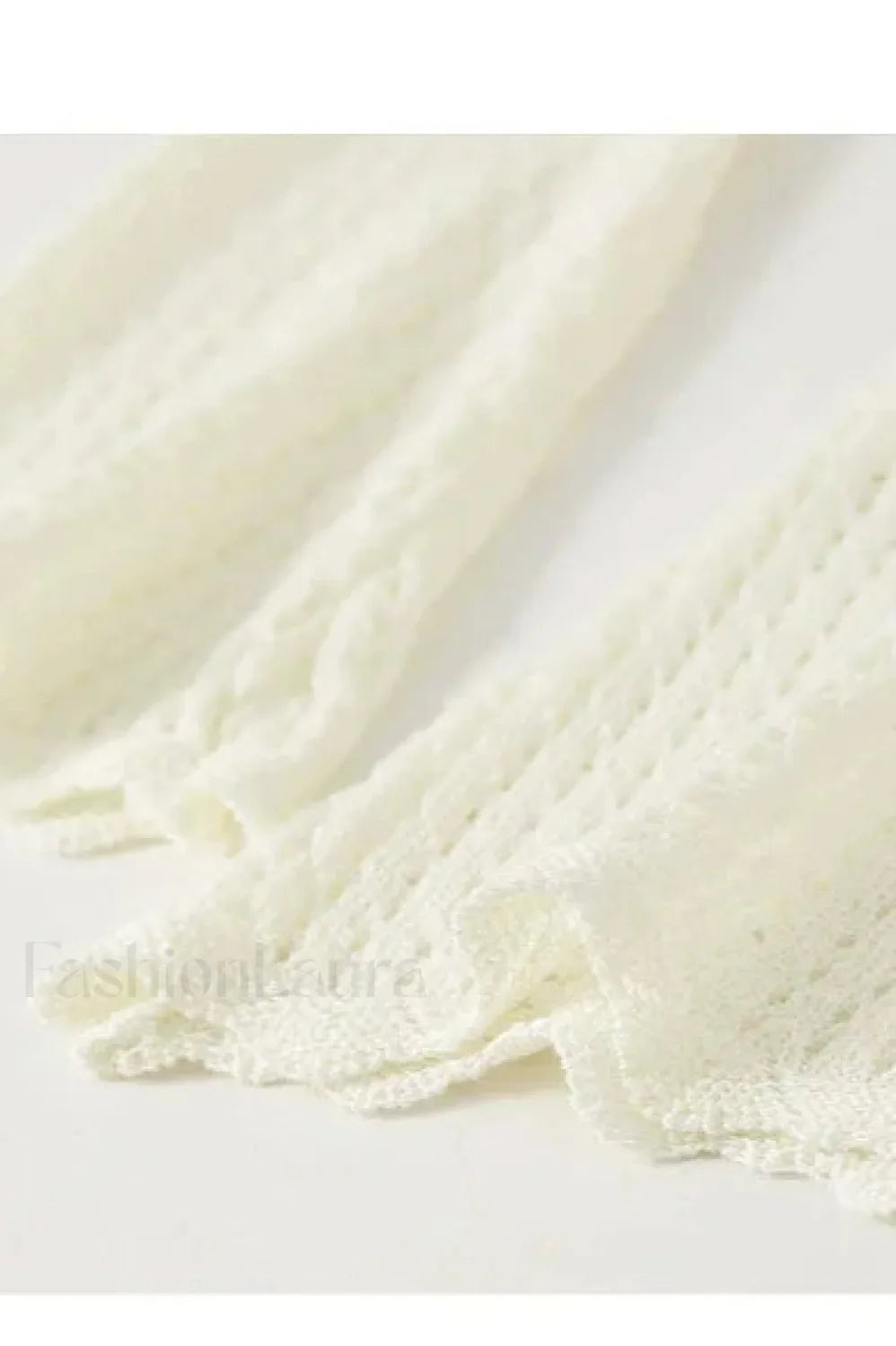 Hollow Out V neck Knit Cropped Cardigan