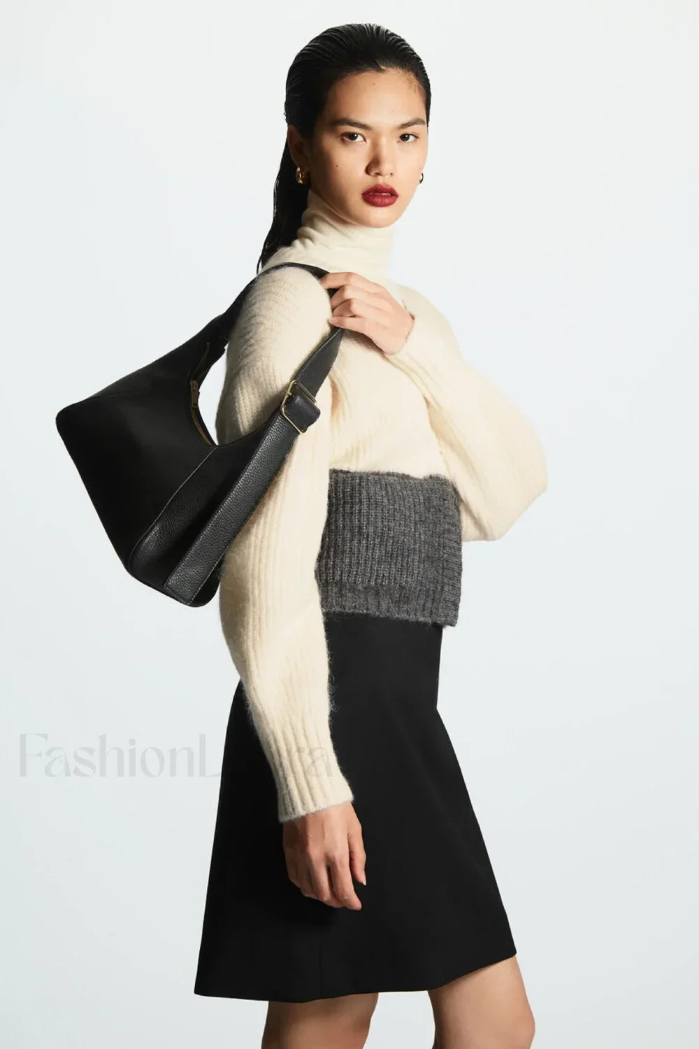 Jacquard Knit Wool Blend Cardigan