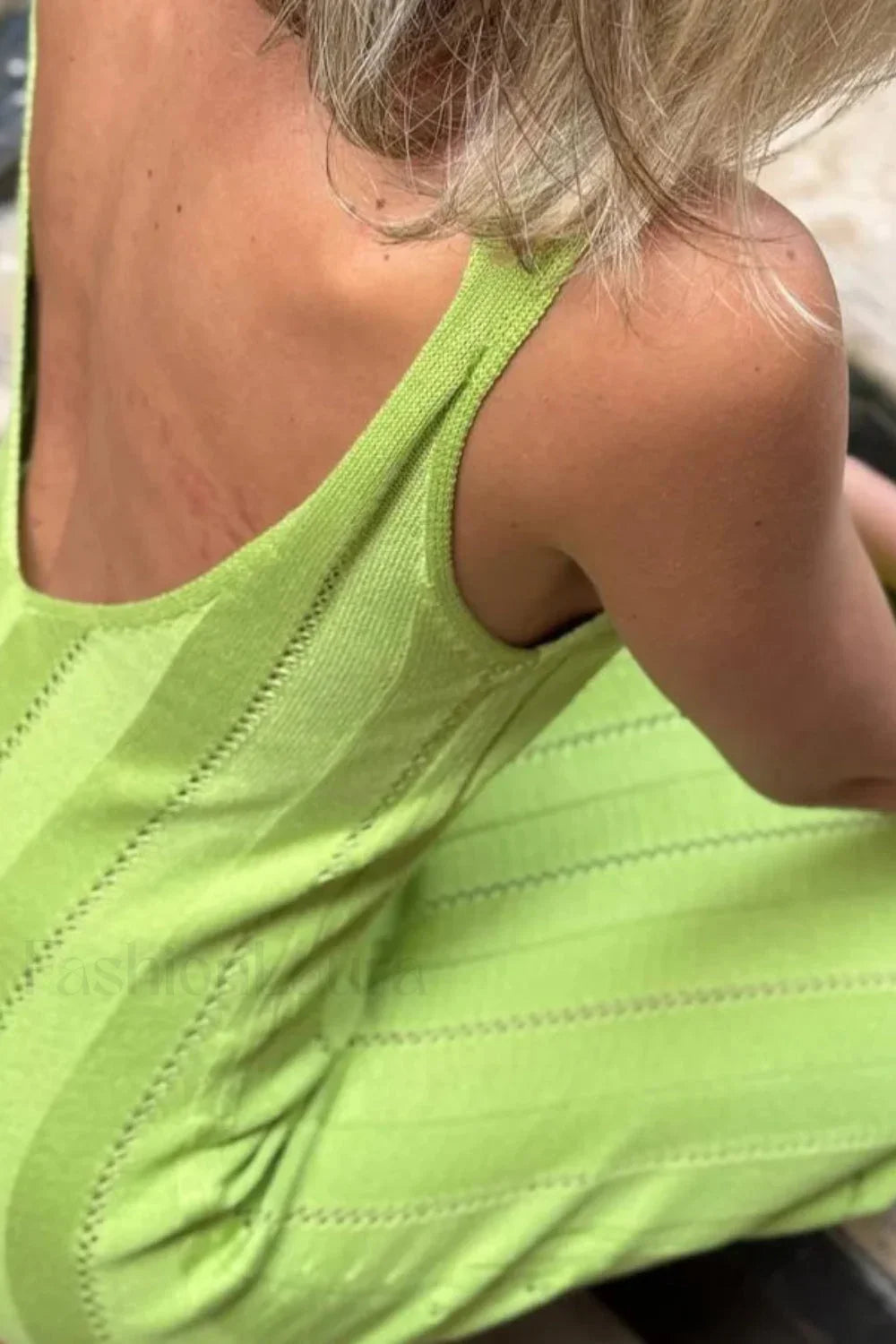 Knitted V Neck Sleeveless Halter Maxi Dress