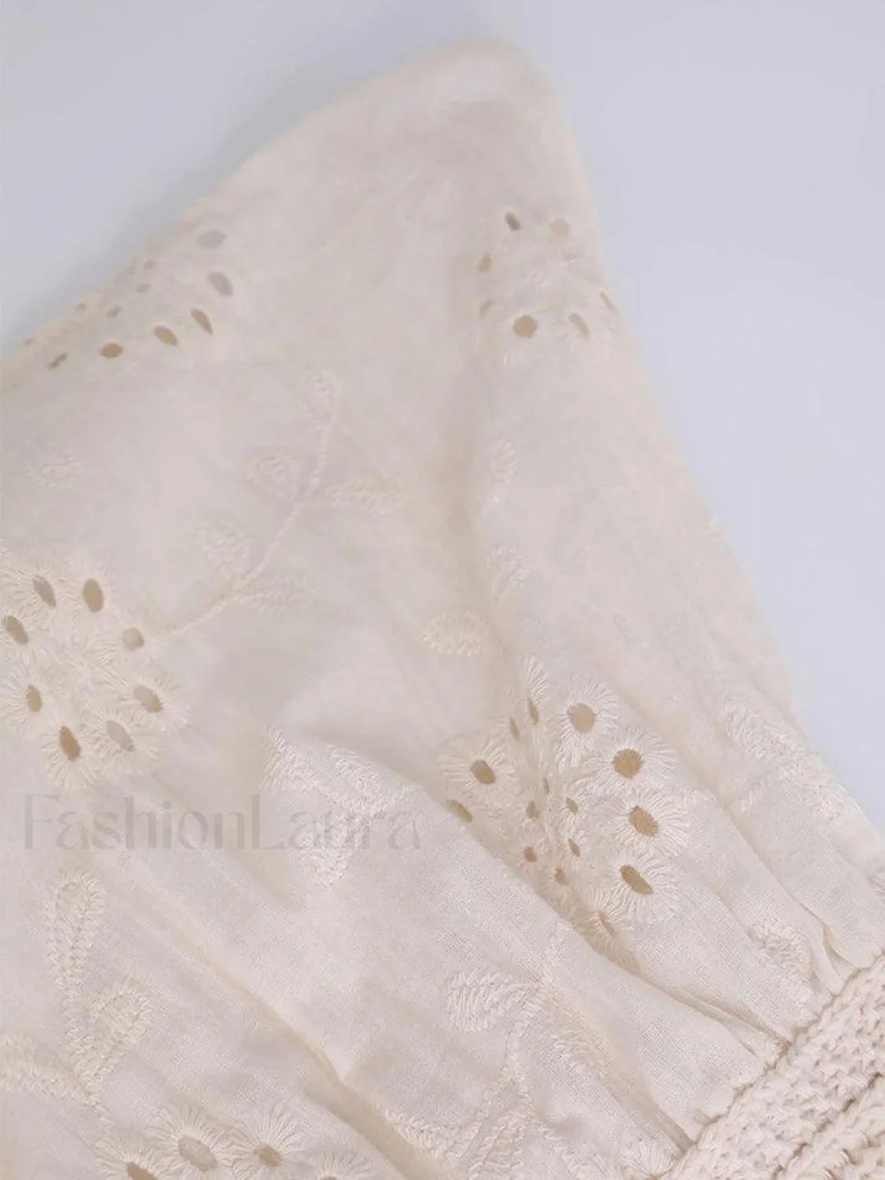 Knot Front Knit Embroidered Tube Top Tops&Tees