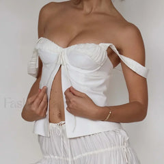 Lace Corset Strappy Crop Top