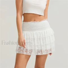 Lace Fairycore Korean Mini Skirt