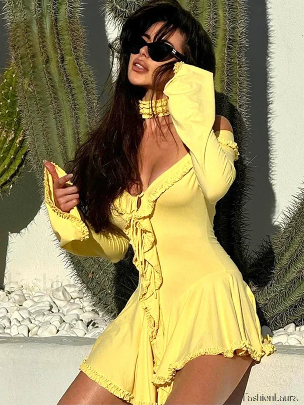 Lace Off Shoulder Slim Mini Dress