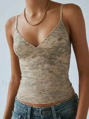 Lace Plaid Corset Crop Top BROWN / S