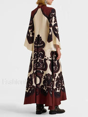 Lace Single Breasted Boho Dress