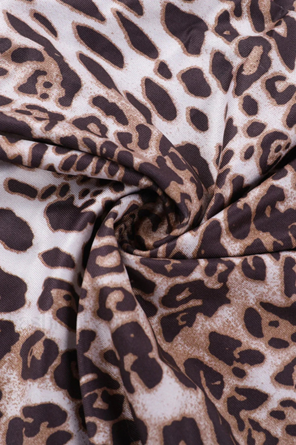 Lace Split Cami Leopard Print Maxi Dress