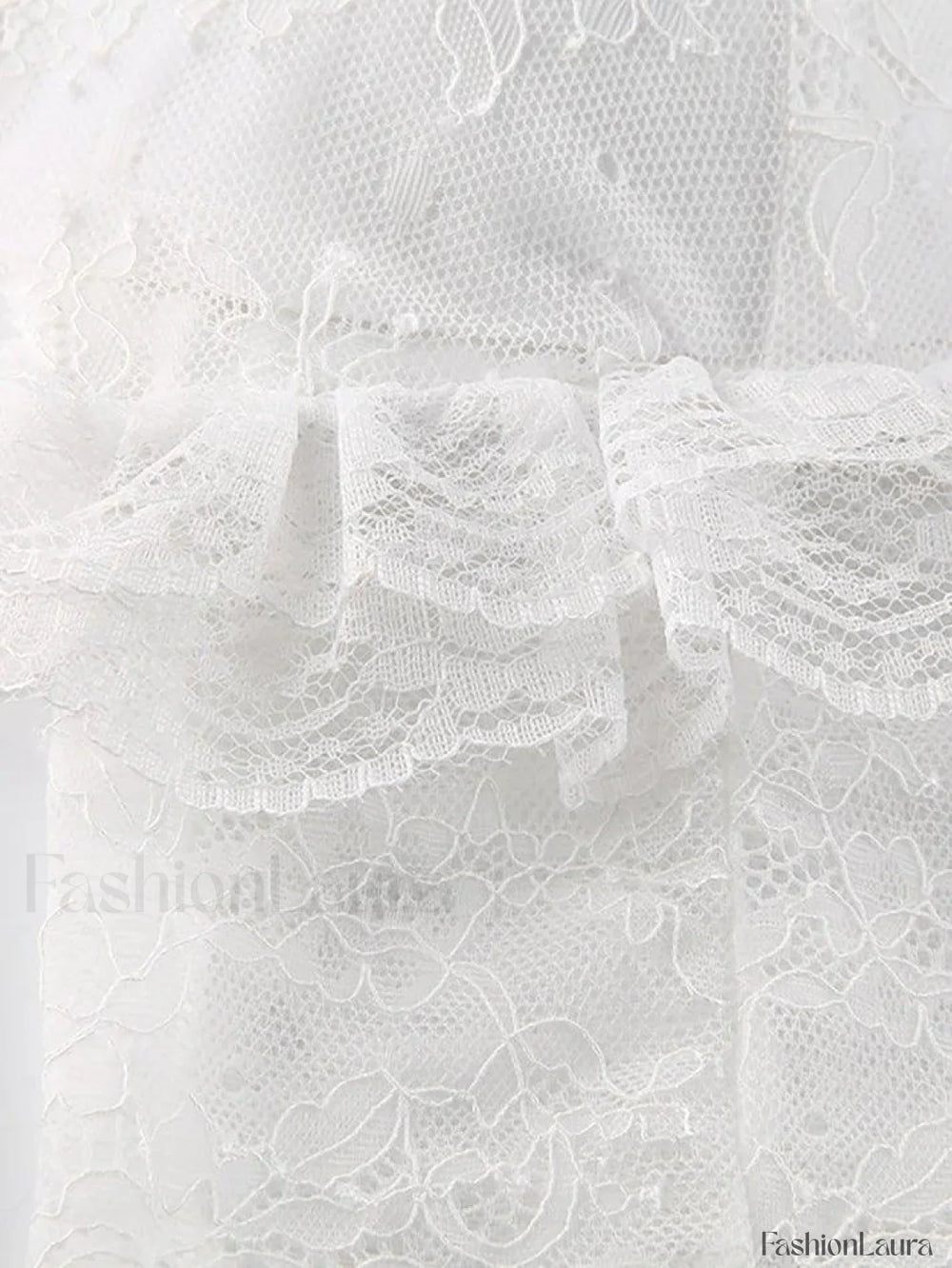 Lace Trim Mesh Bow Knot Cami Top Tops&Tees