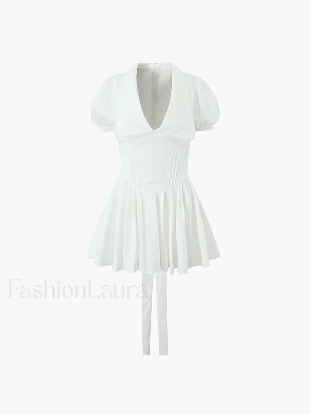 Lace Up Doll Trendy Collar Short Dress Dresses