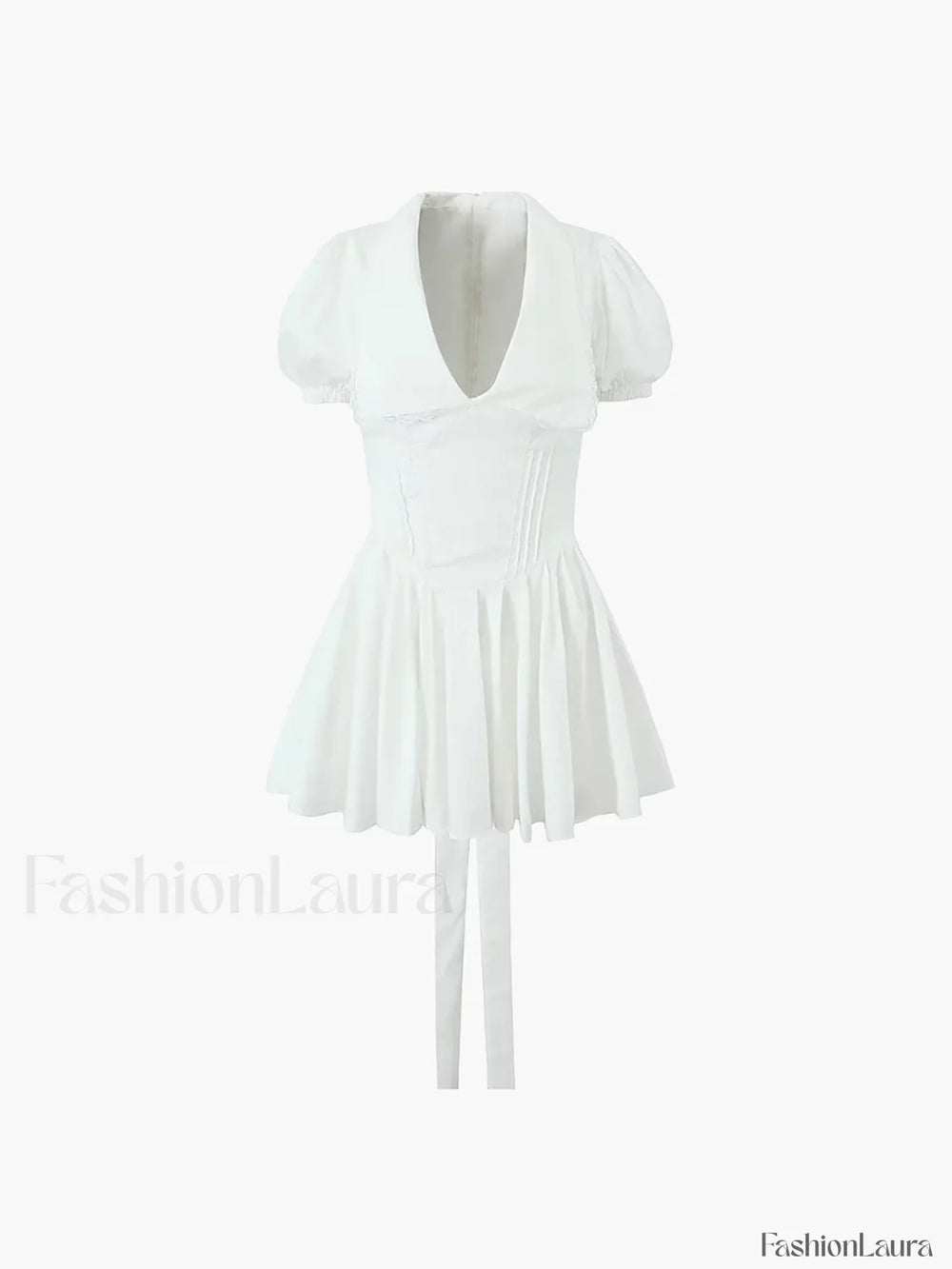 Lace Up Doll Trendy Collar Short Dress Dresses