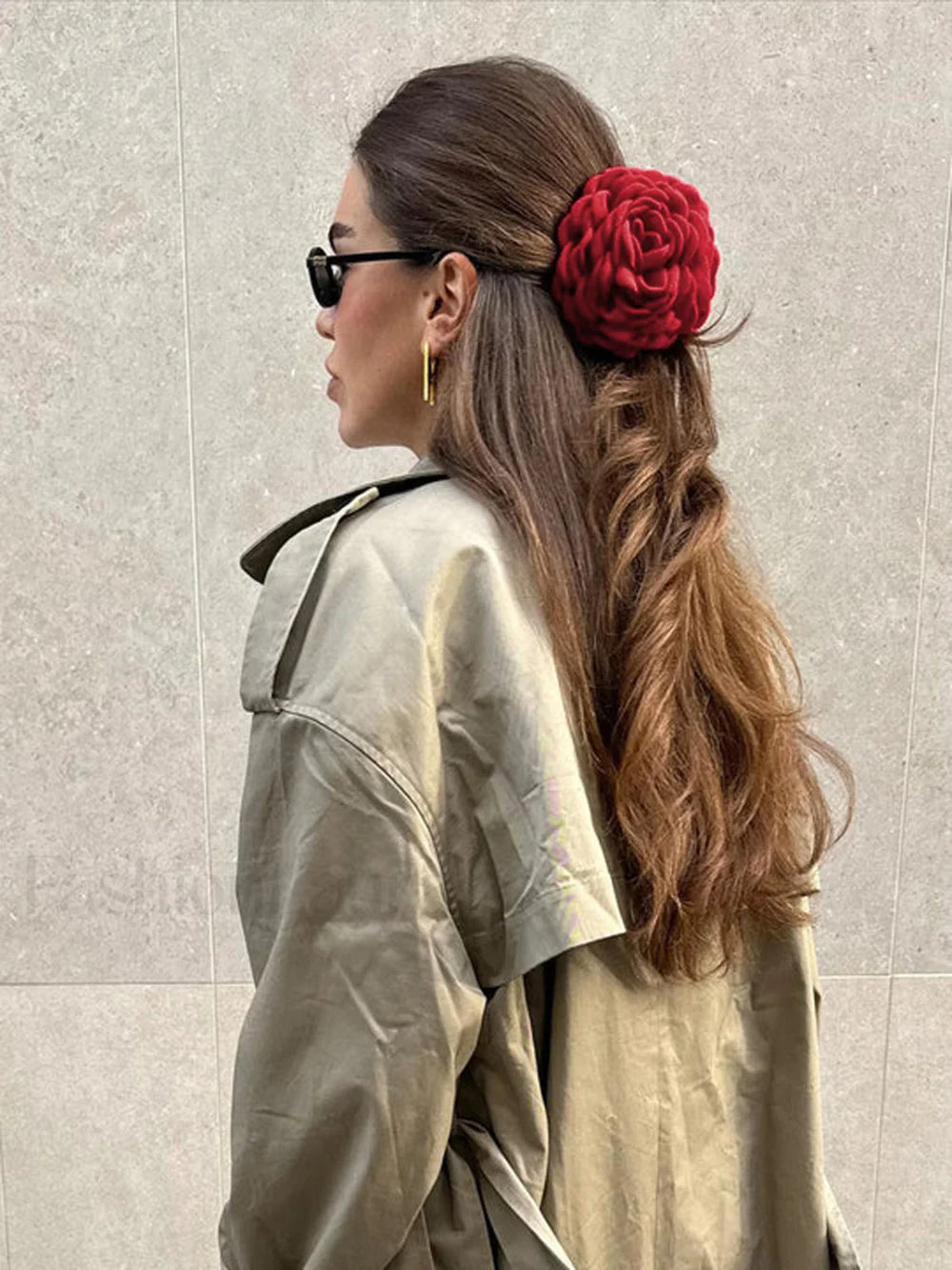 Large Rose Graceful Flower Hair Claw Hair Accessories