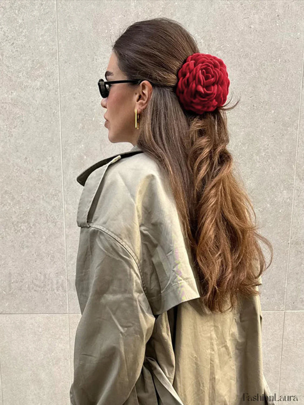 Large Rose Graceful Flower Hair Claw Hair Accessories