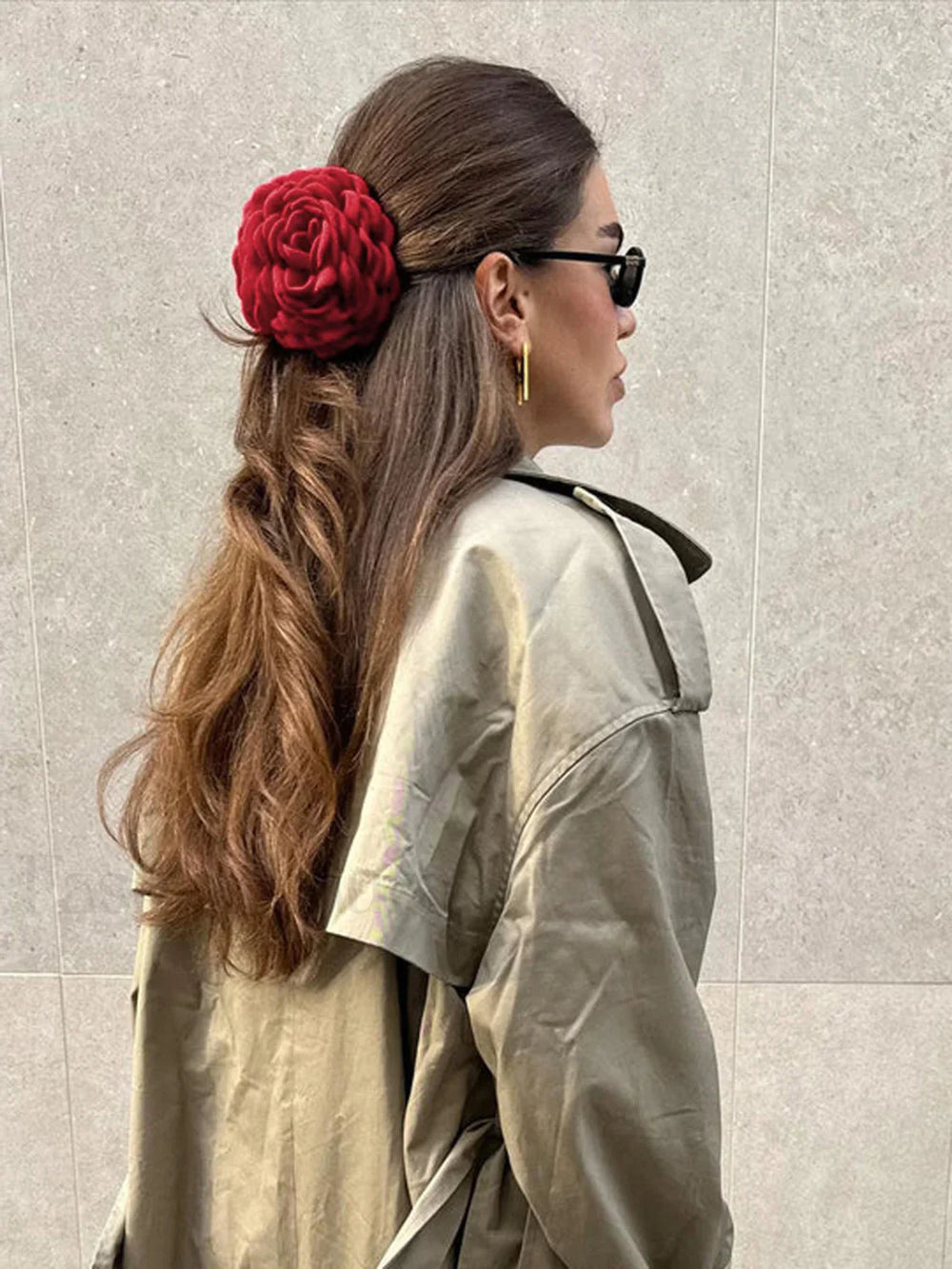 Large Rose Graceful Flower Hair Claw Hair Accessories