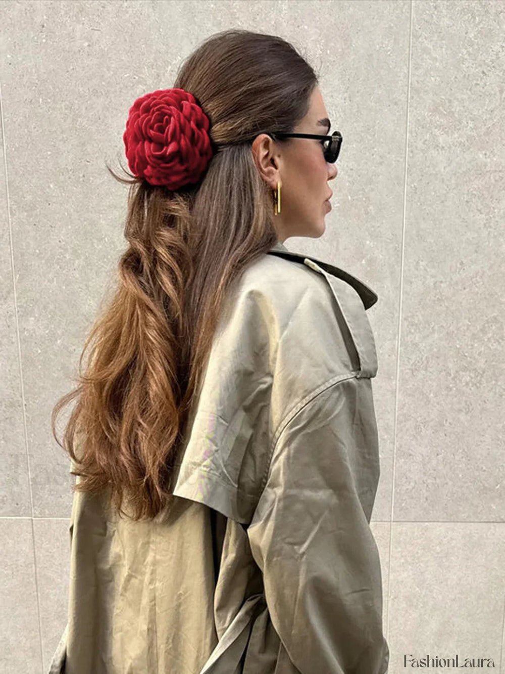 Large Rose Graceful Flower Hair Claw Hair Accessories