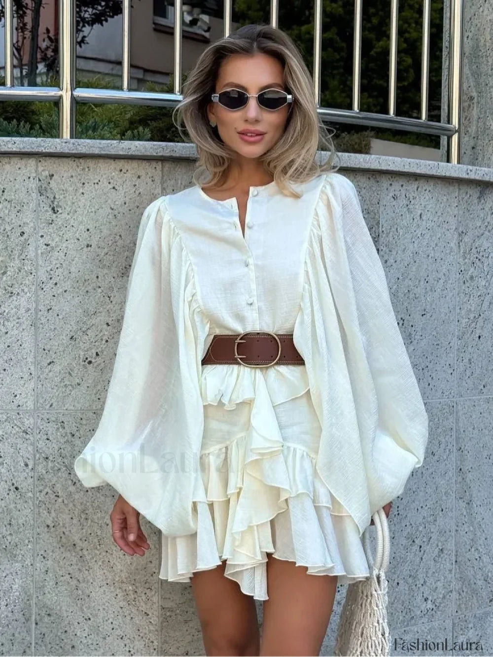 Layered Ruffled Single Boho Dress