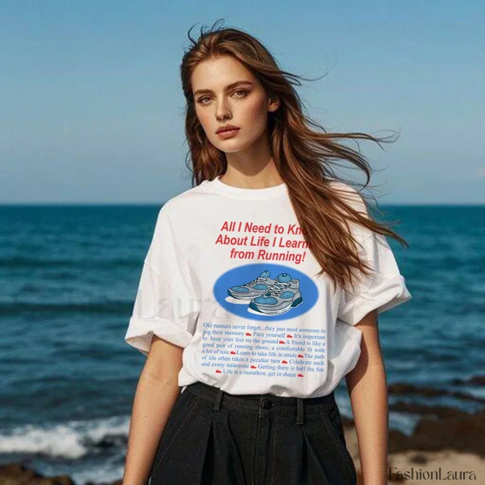 Learn Run Oversized Hiking Wilderness T Shirt