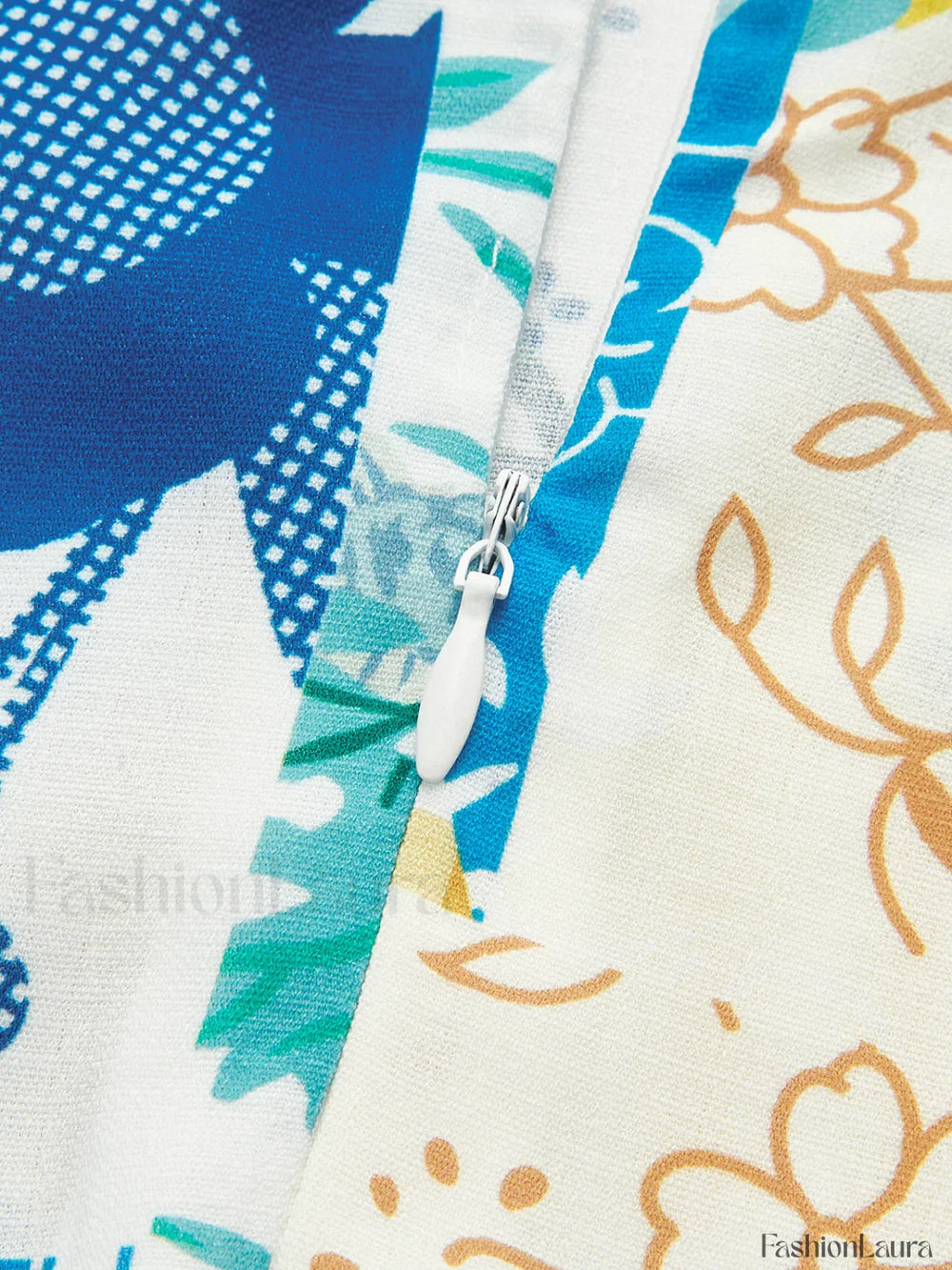 Lemonade Print Lace Trim Long Dress Dresses