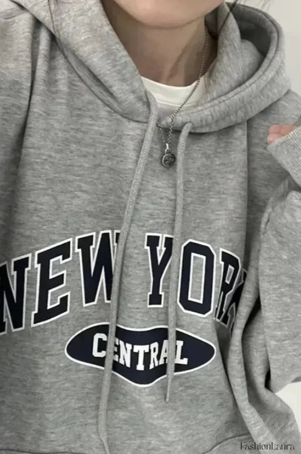 Letter Printed Harajuku Hooded Hoodie