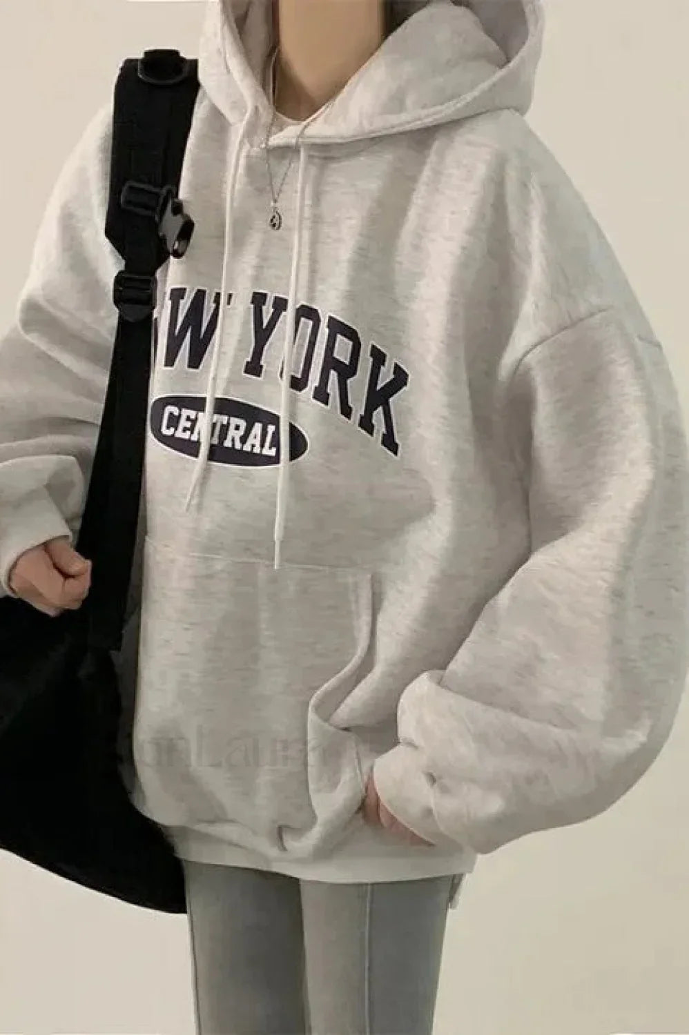 Letter Printed Harajuku Hooded Hoodie