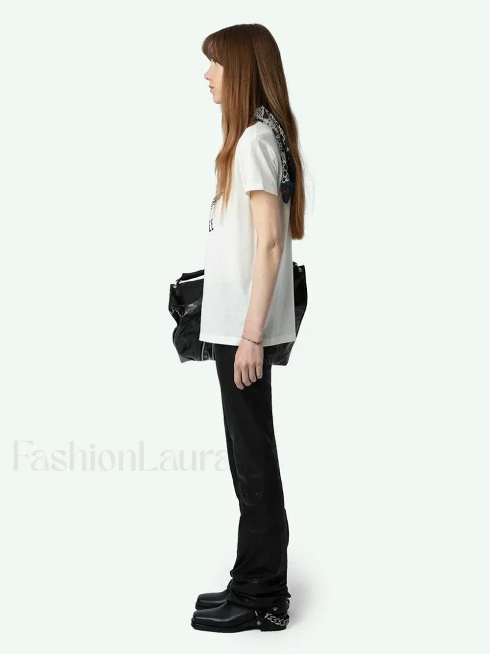 Letter Wings Printed T Shirt