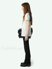 Letter Wings Printed T Shirt