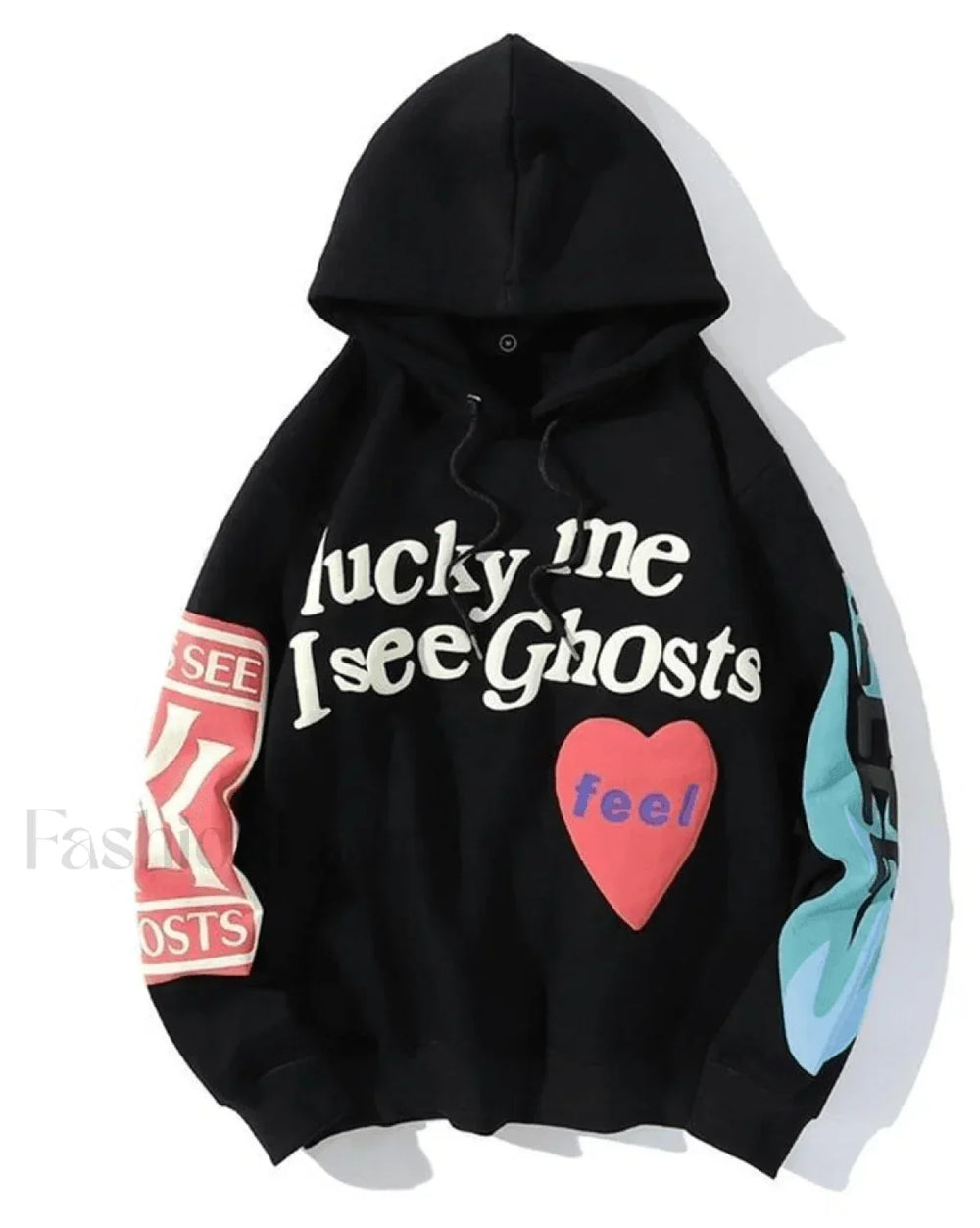 Letters Printed Long Sleeve Hoodie Sweatshirts & Hoodies L