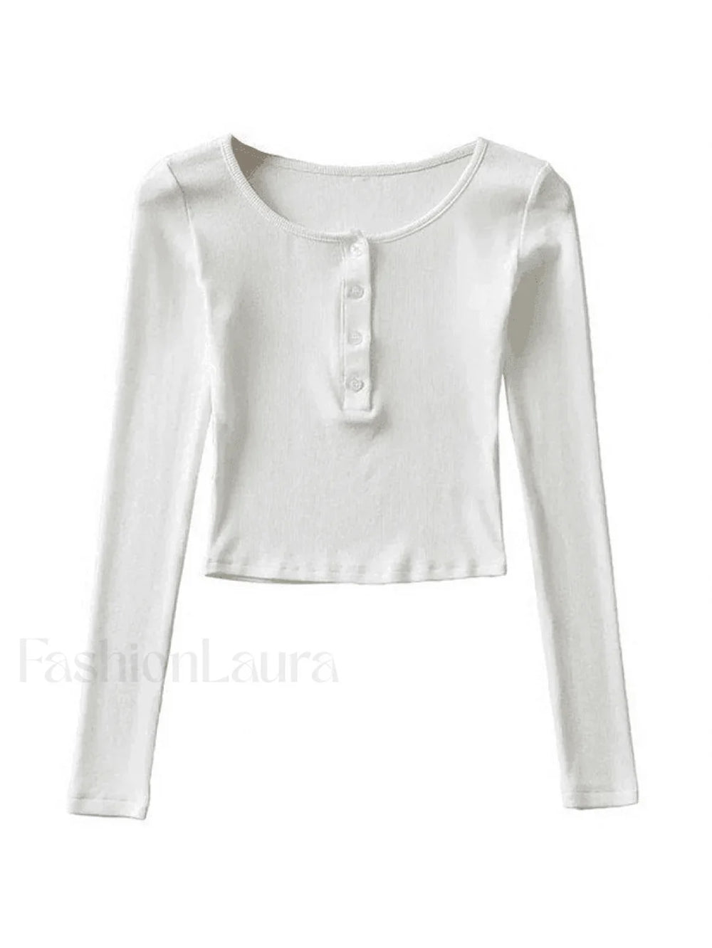 Long Sleeve Crop Top Tops&Tees