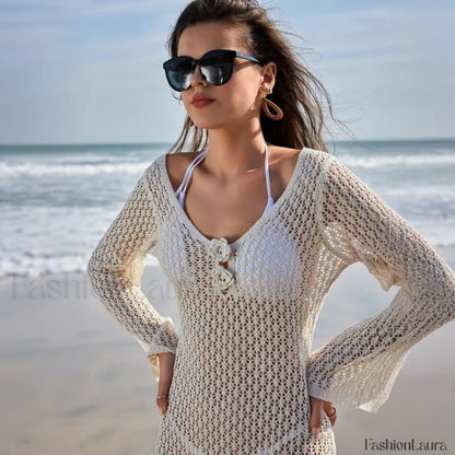 Long Sleeve Shirt Beach Cover Up