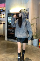 Loose Fit Thick Hooded Hoodie