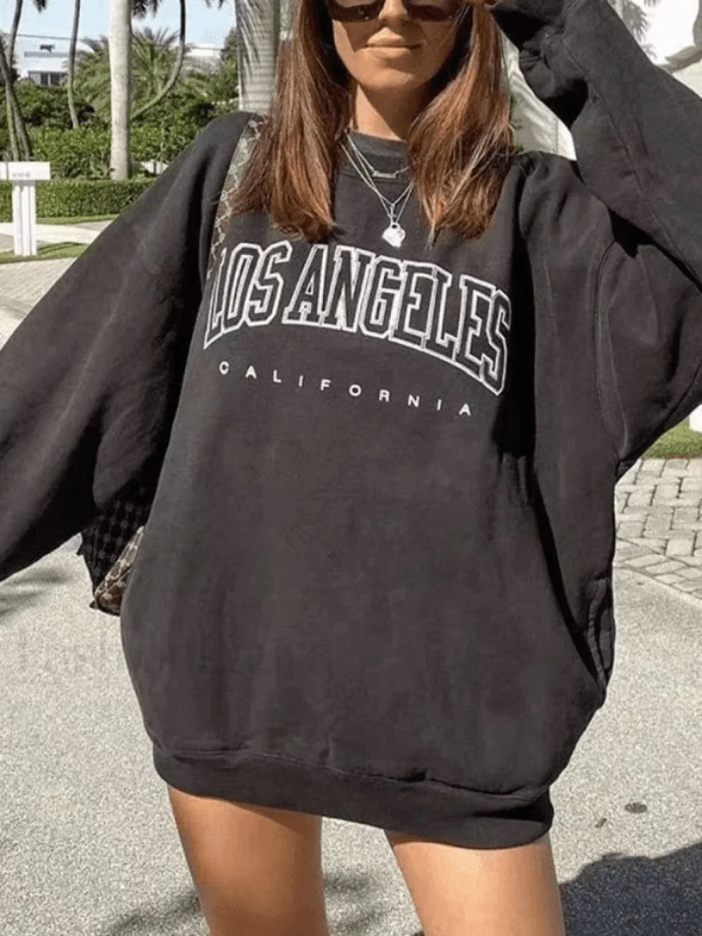 Los Angeles Graphic Sweatshirt Black / S Sweatshirts & Hoodies L