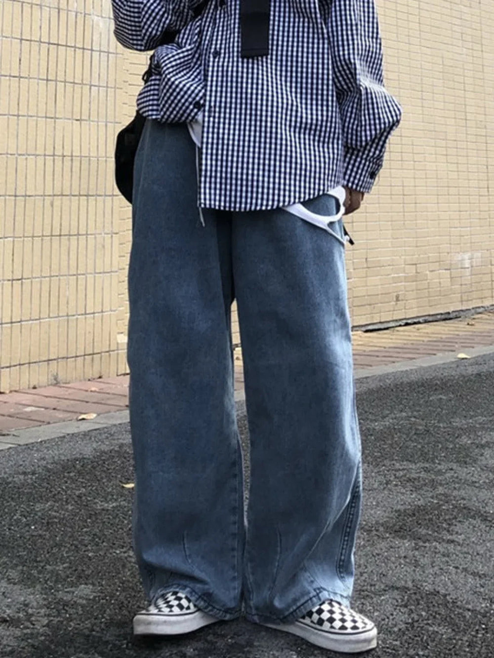 Men’s Basic Wash Skate Fit Jeans loose jeans