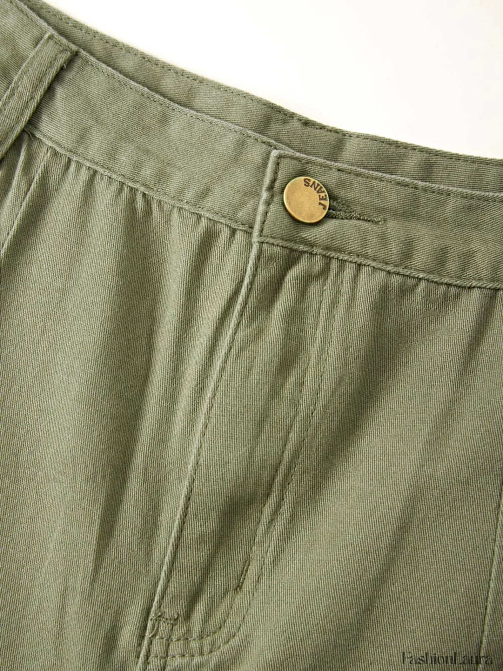 Men’s Cargo Pocket Patched Straight Leg Jeans loose jeans