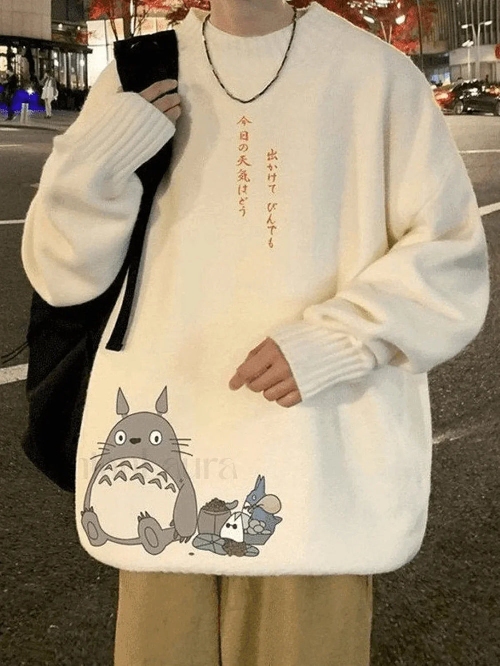 Men’s Cartoon Long Sleeve Knit Sweater Sweaters