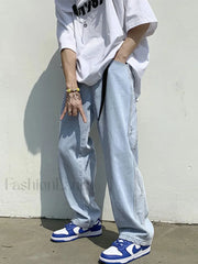 Men’s Colorblock Straight Jeans Jeans