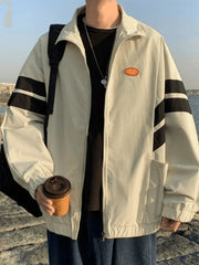 Men’s Contrast Striped Zip Up Jacket Jackets