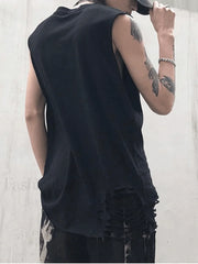 Men’s Distressed Vest Tops&Tees