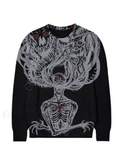 Men’s Evil Force Jacquard Pullover Sweater Black / M Sweaters