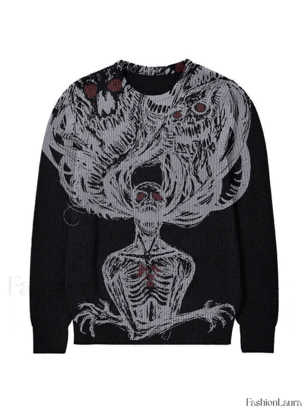 Men’s Evil Force Jacquard Pullover Sweater Black / M Sweaters