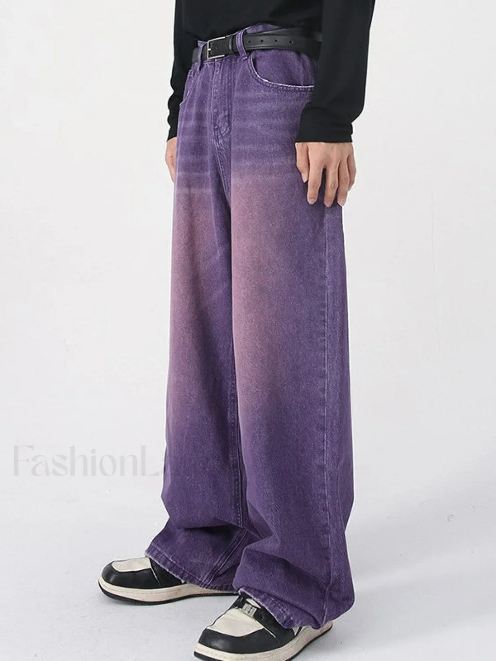 Men’s Faded Vintage Denim Loose Jeans loose jeans