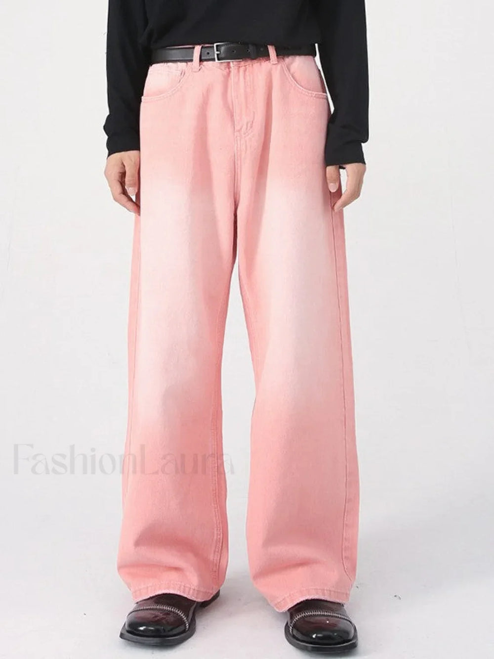 Men’s Faded Vintage Denim Loose Jeans loose jeans