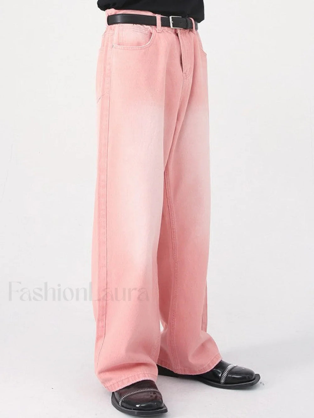 Men’s Faded Vintage Denim Loose Jeans loose jeans