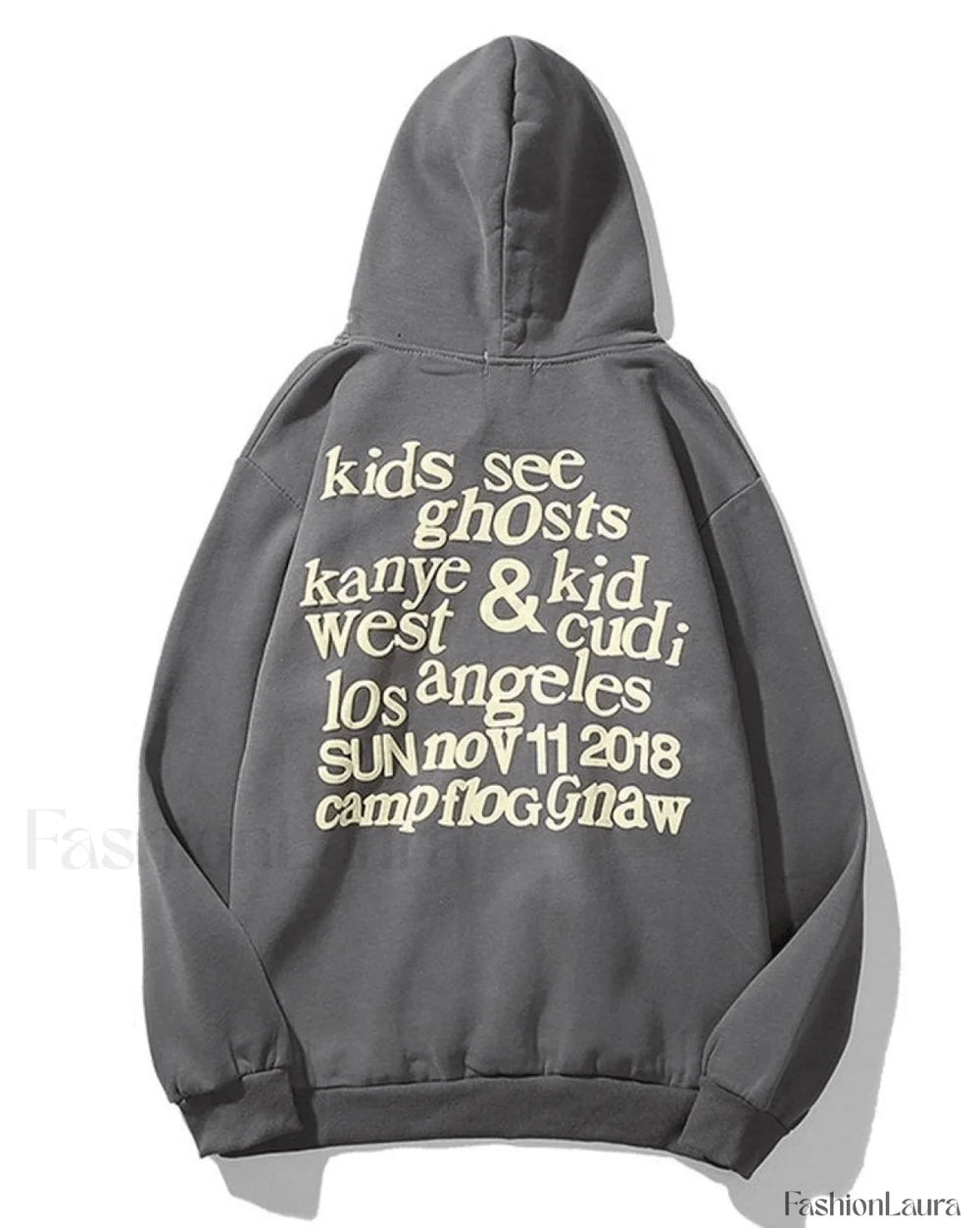 Men’s Graffiti Letter Print Hoodie Gray / S Sweatshirts & Hoodies L