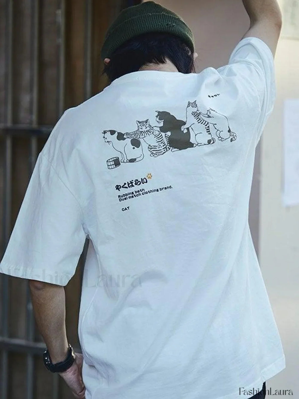 Men’s Kitten Short Sleeve Tee White / S Tops&Tees