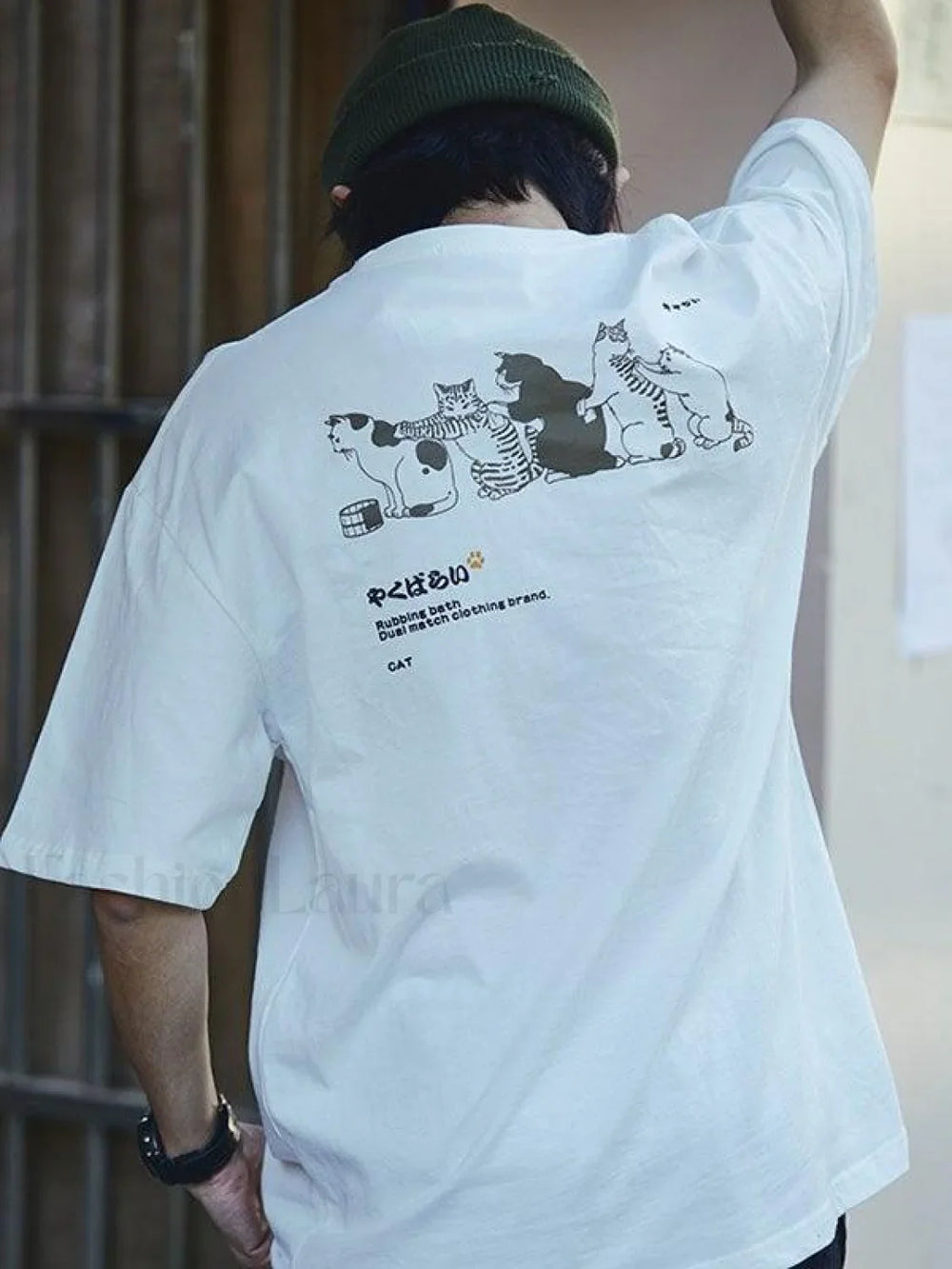 Men’s Kitten Short Sleeve Tee White / S Tops&Tees