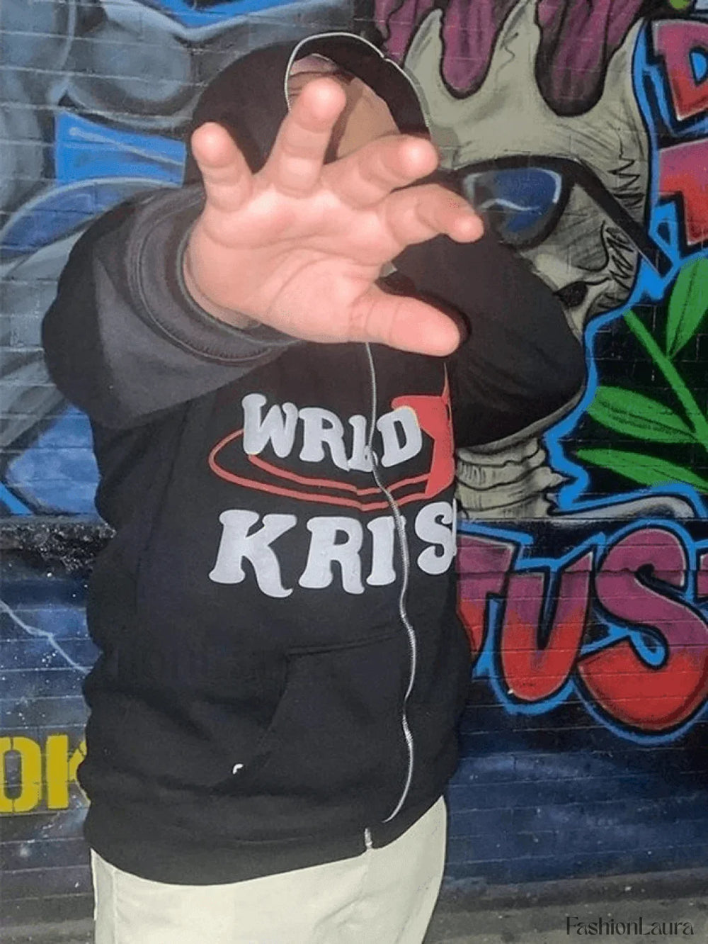 Men’s Logo Star Graphic Zip Up Hoodie Sweatshirts & Hoodies L