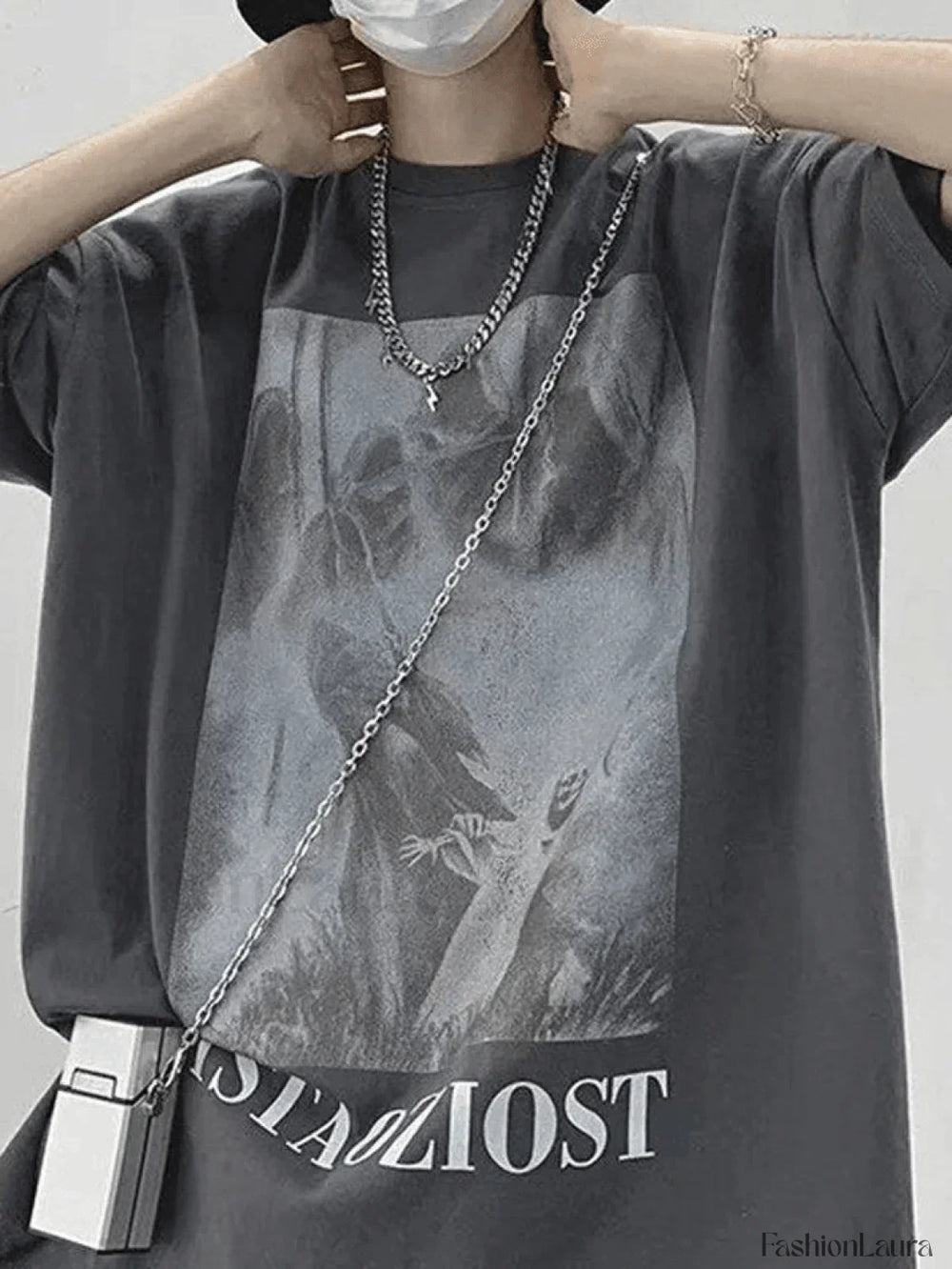Men’s Mist Ghost Graphic Tee Tops&Tees