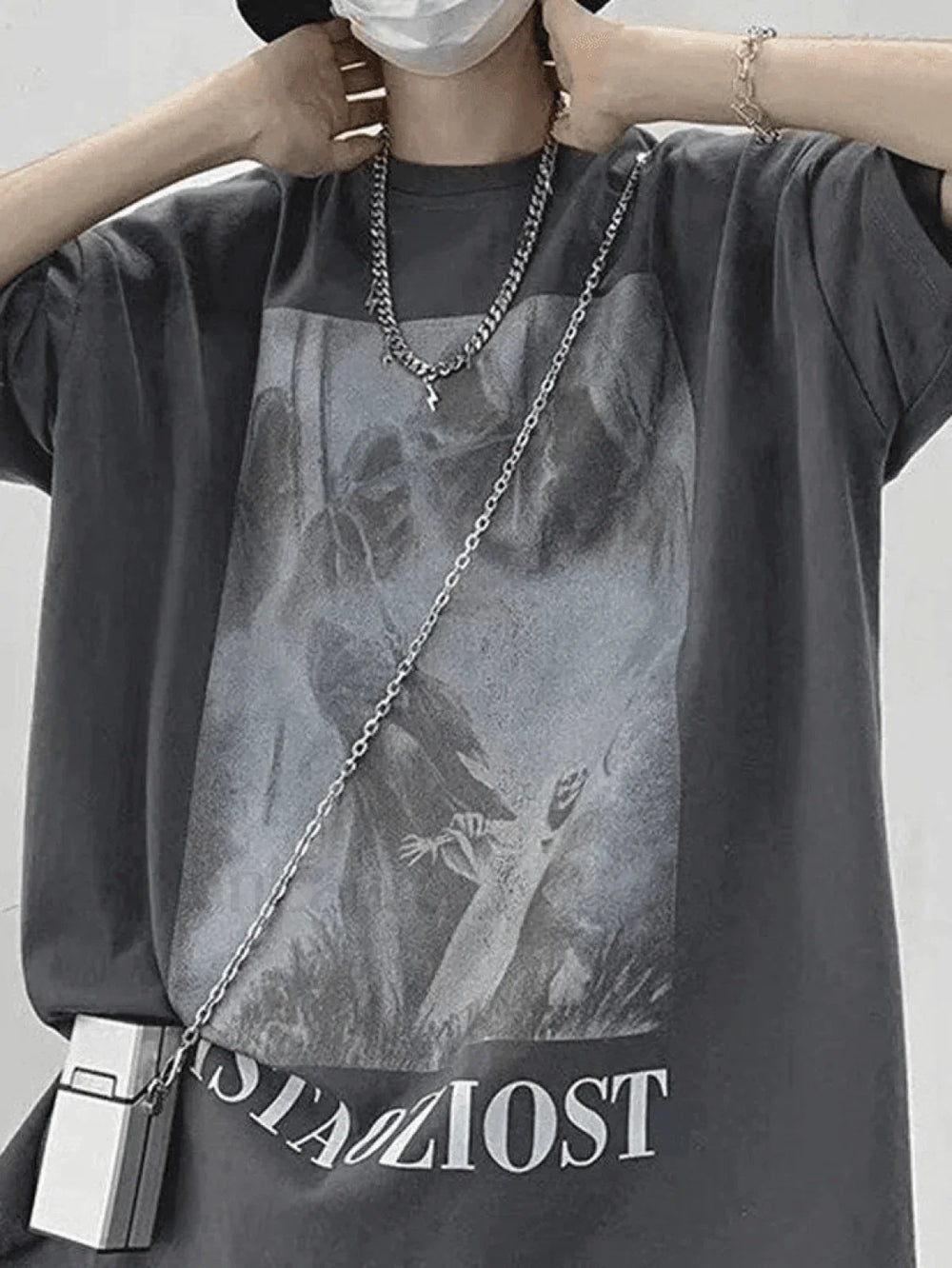 Men’s Mist Ghost Graphic Tee Tops&Tees
