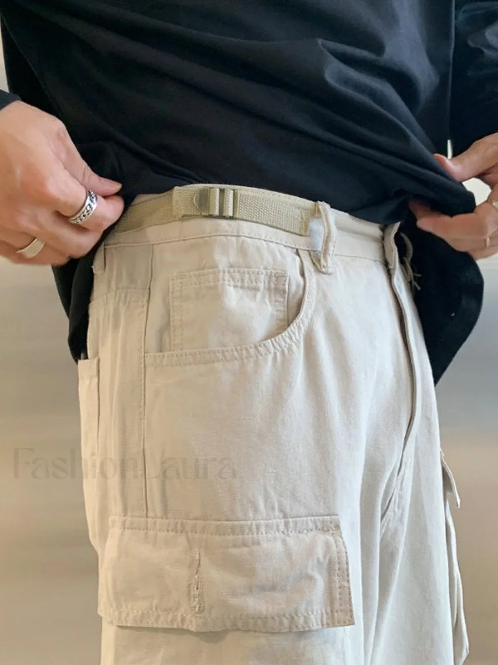 Men’s Multi Pockets Loose Cargo Pants Cargo Pants