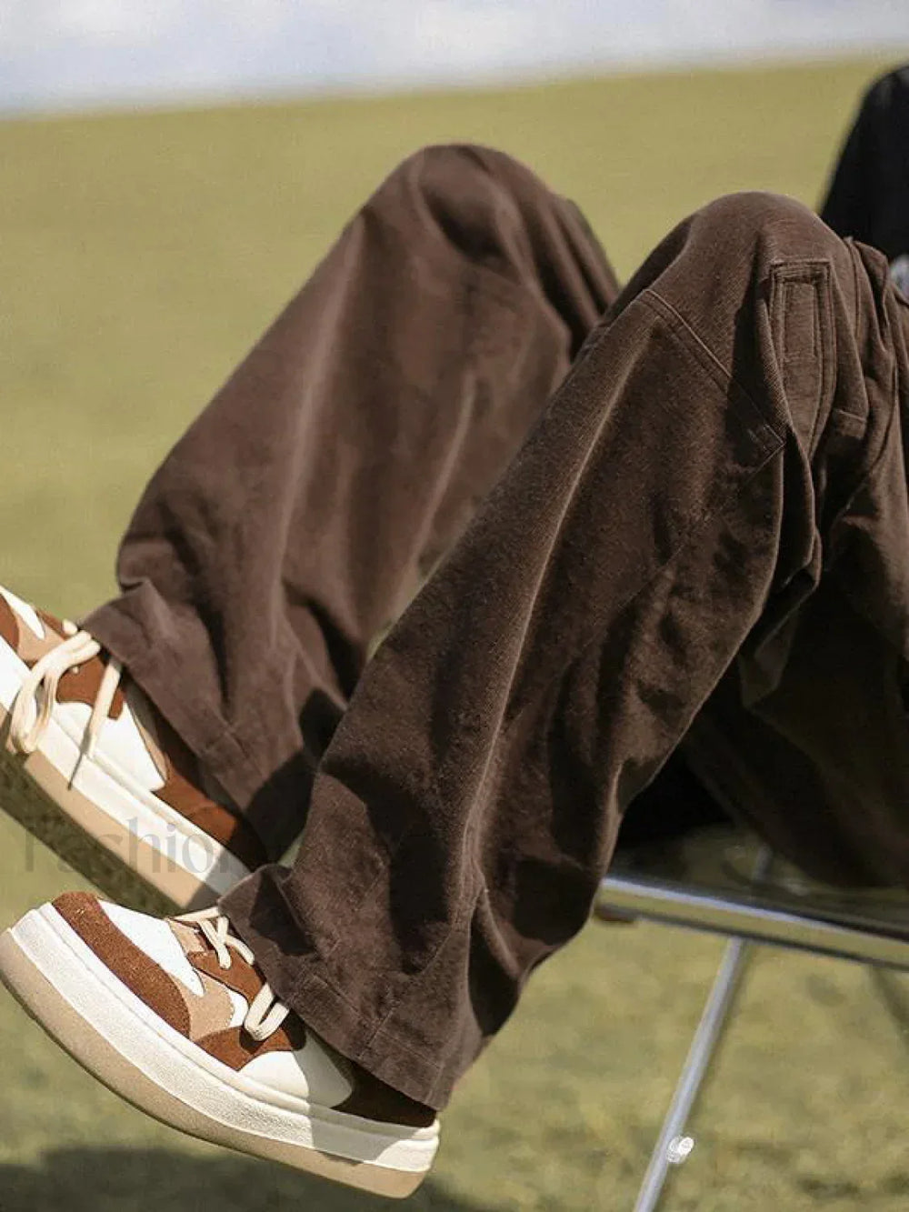 Men’s Patch Pocket Vintage Straight Cargo Pants Cargo Pants